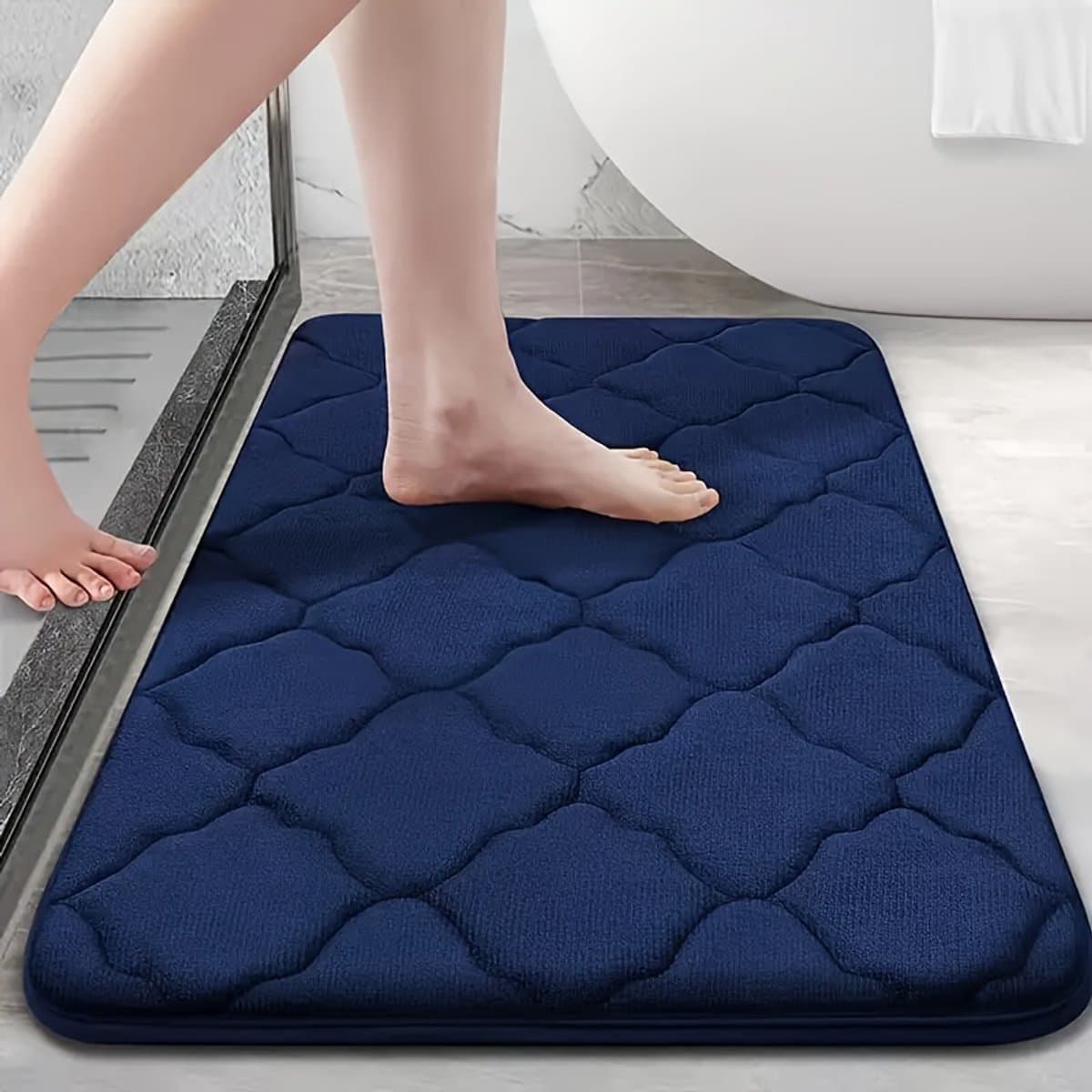 Luxe Comfort Badmat met Diamantpatroon