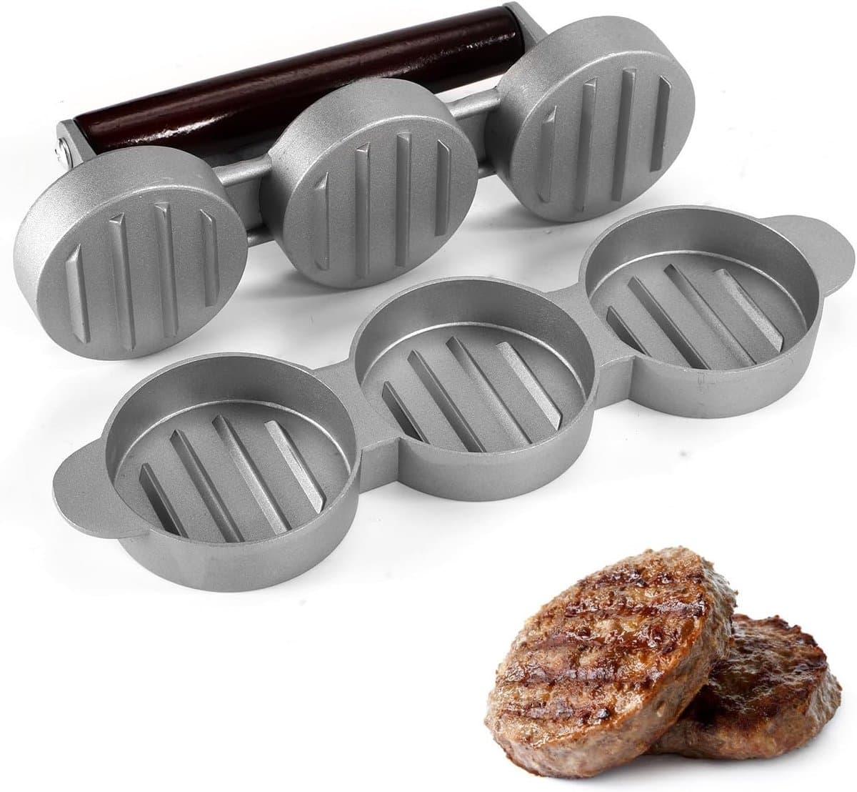Mini Burgerpers: Drie Burgers Tegelijk, Meer Plezier!