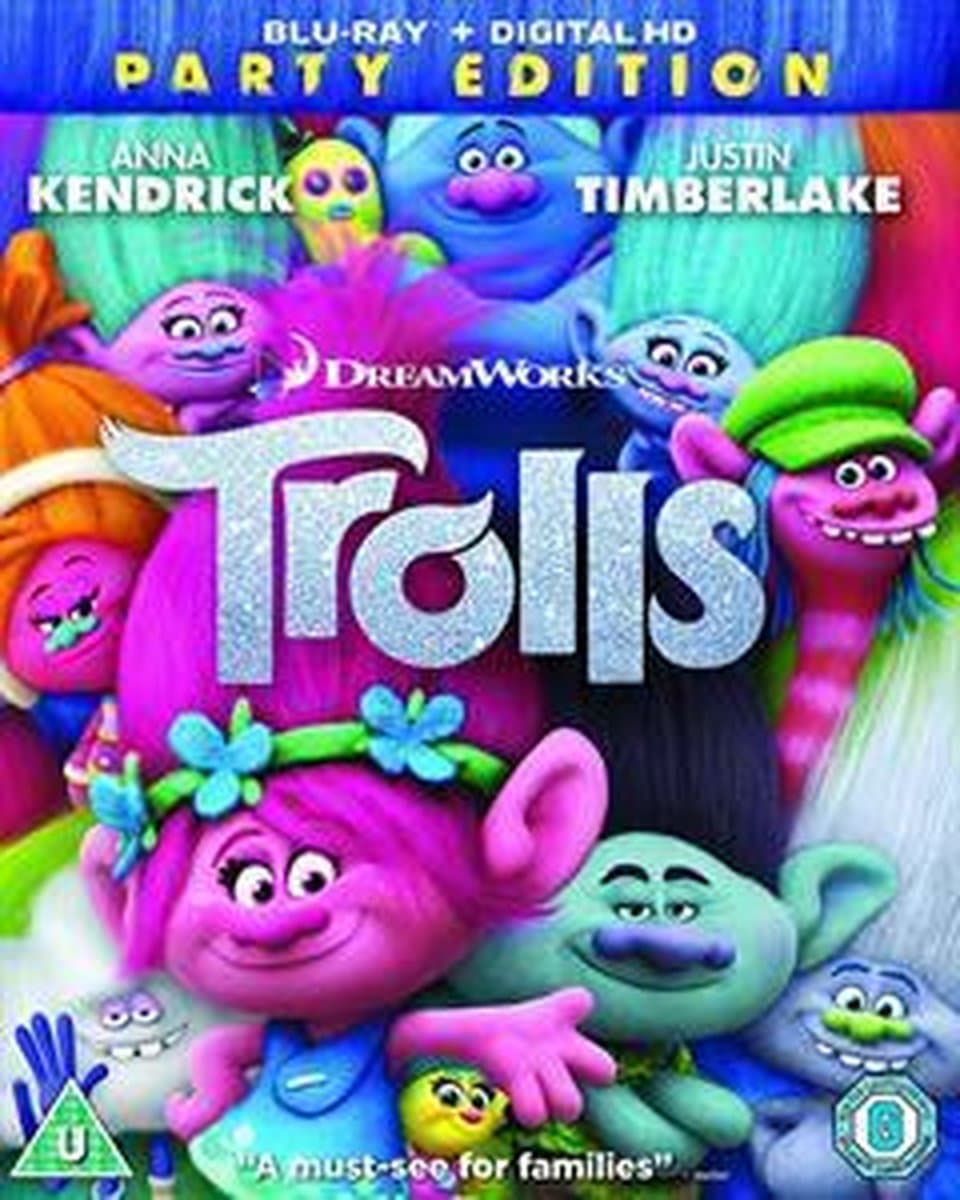Trolls Blu-ray: Vrolijk Muzikaal Cadeau