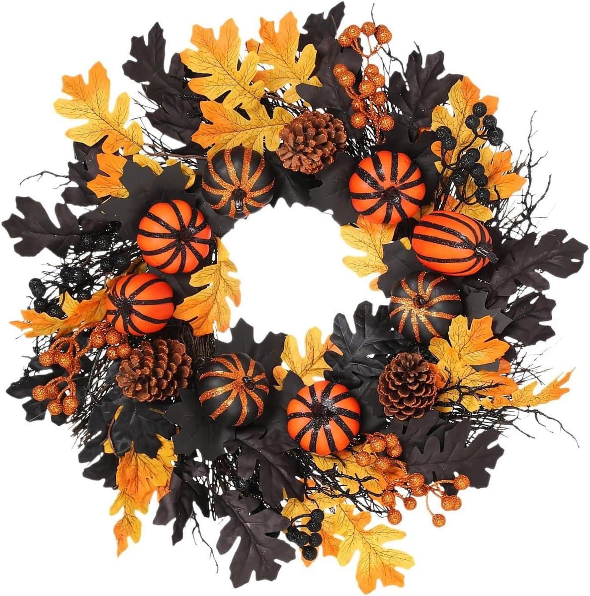 Your Handcrafted Autumn Pumpkin Wreath 🍂
