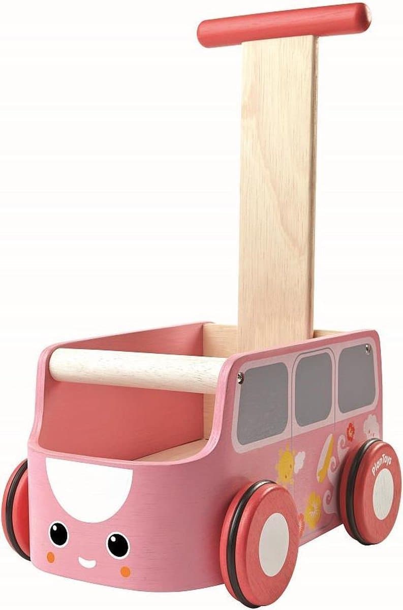 Roze Plantoys Loopwagen: Perfect Cadeau!