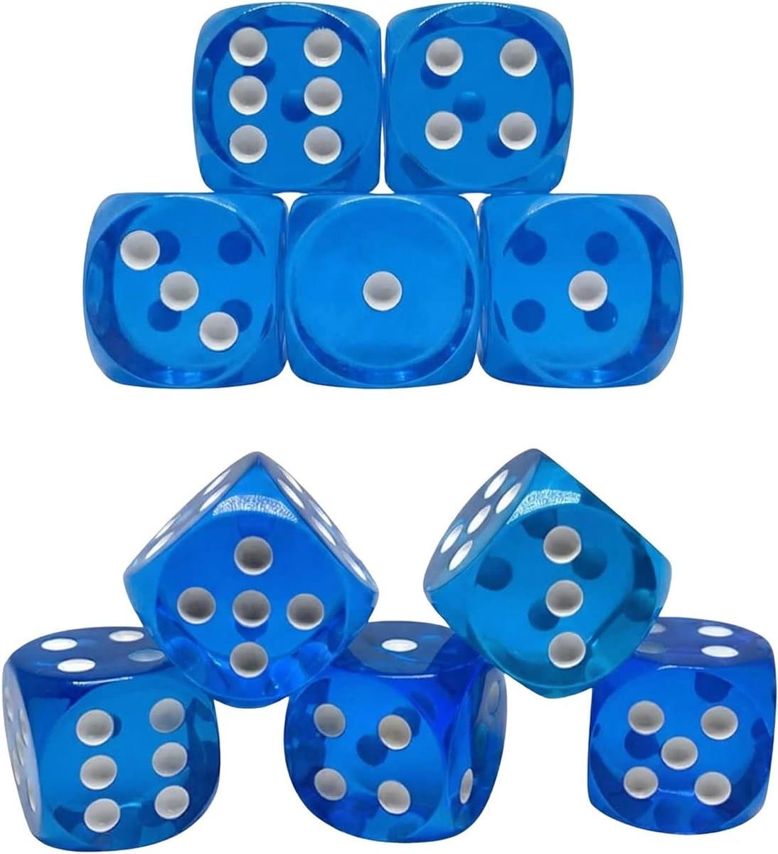 Vibrant Dark Blue Dice for Your Best Games ✨