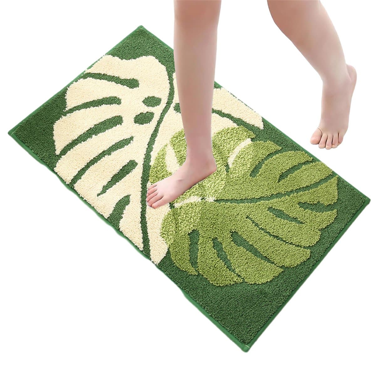 Natuurlijke Bladprint Badmat: Een Frisse Verrassing!
